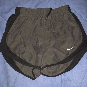 grey and black nike shorts